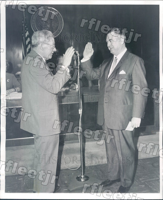 1958 Chicago, Illinois Judge Joseph McGarry & George Lane Press Photo ads17 - Historic Images