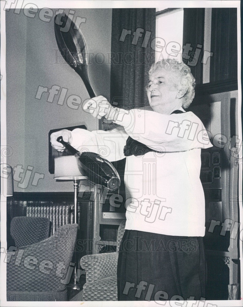 1964 Univ of Denver Prof Mabel Rilling in WWI Era Gym Suit Press Photo ads203 - Historic Images