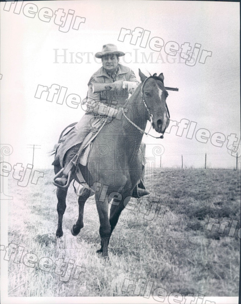 1966 Colorado, James Rikhoff on Pony Express Reenactment Ride Press Photo ads223 - Historic Images