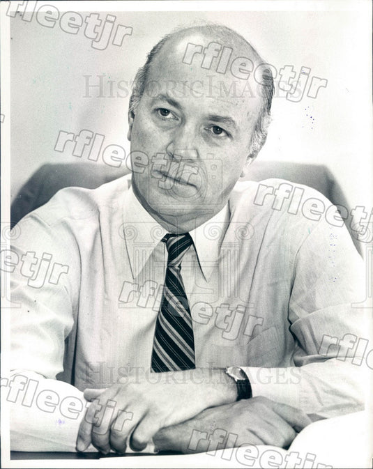 1982 Denver, Colorado Monroe Rifkin of Rifkin-Fox Cable TV Co Press Photo ads247 - Historic Images