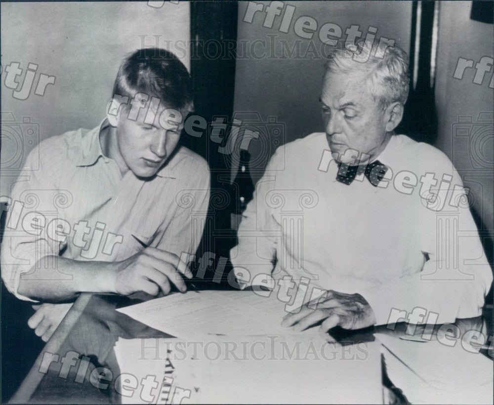 1947 MLB St. Louis Cardinals President Sam Breadon Press Photo ads293 - Historic Images