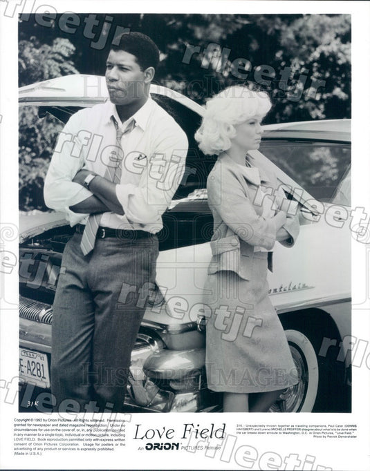 1992 Actors Michelle Pfeiffer & Dennis Haysbert Press Photo ads307 - Historic Images