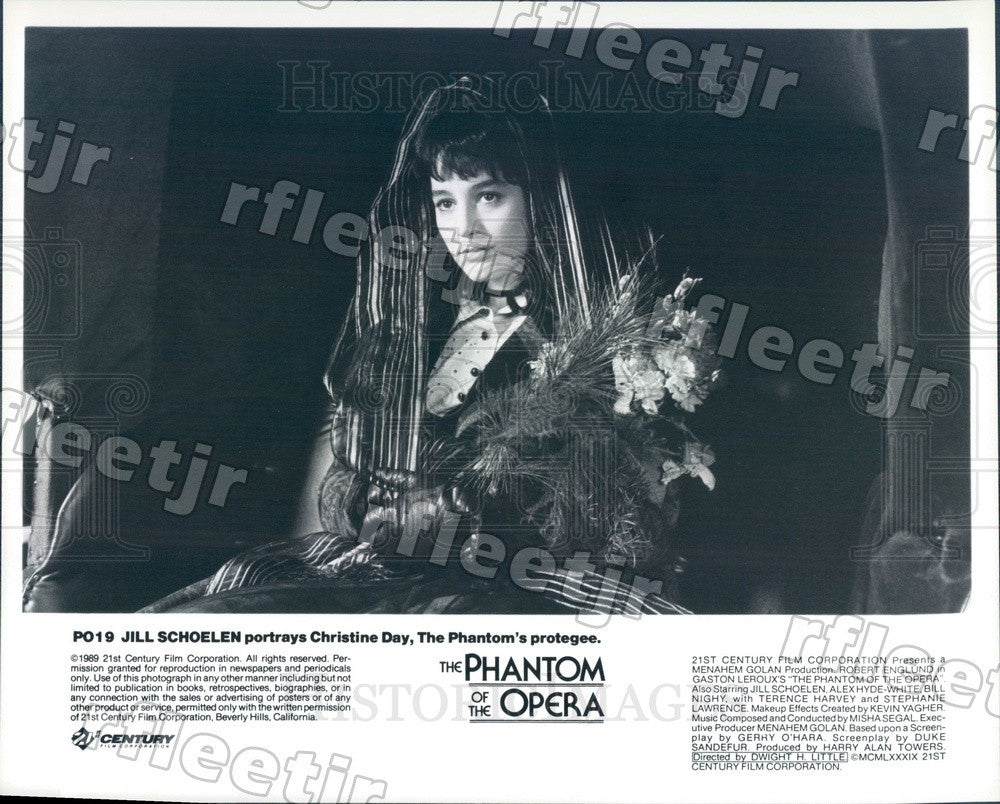 1989 Actress Jill Schoelen in Film The Phantom of the Opera Press Photo ads311 - Historic Images