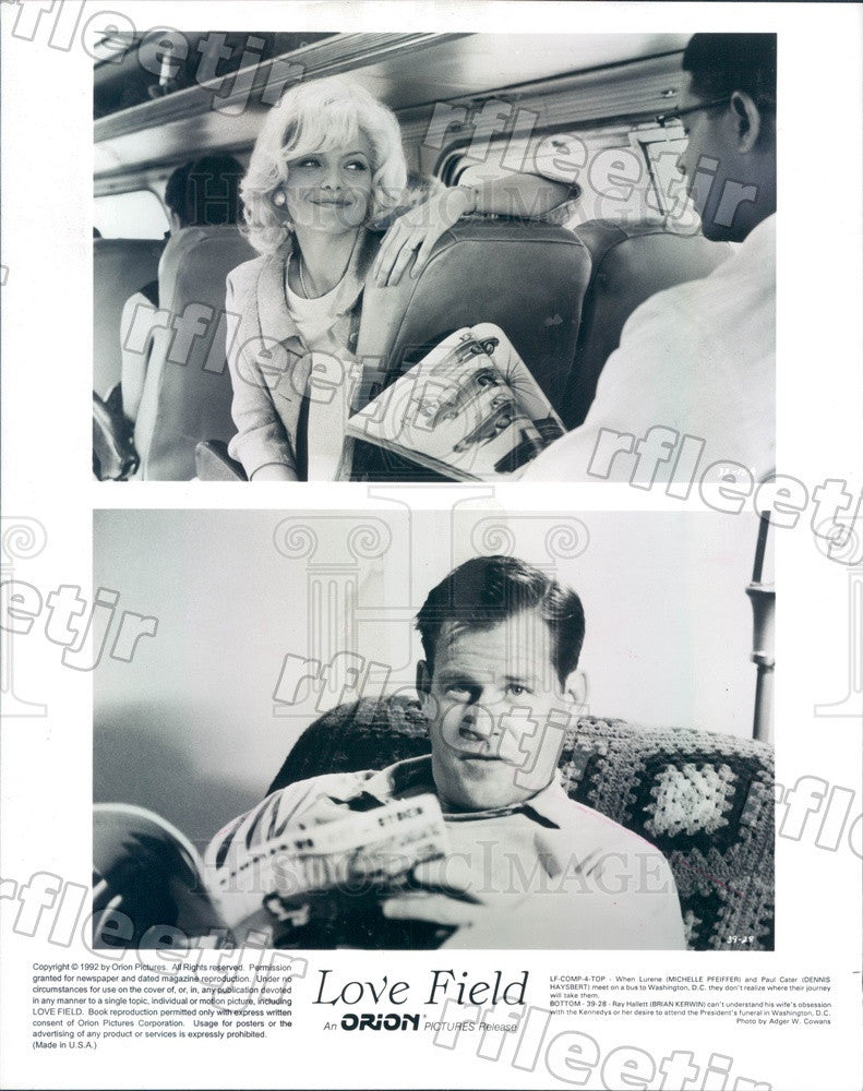 1992 Actors Michelle Pfeiffer, Dennis Haysbert, Brian Kerwin Press Photo ads319 - Historic Images