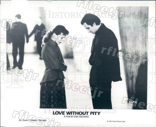 1991 French Actors Hippolyte Girardot & Mireille Perrier Press Photo ads351 - Historic Images