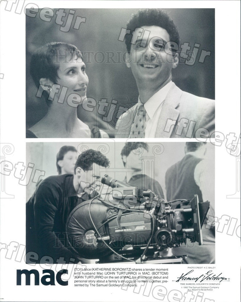 1992 Actors Katherine Borowitz &amp; John Turturro in Film Mac Press Photo ads365 - Historic Images