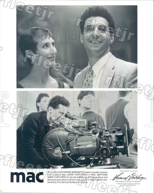 1992 Actors Katherine Borowitz & John Turturro in Film Mac Press Photo ads365 - Historic Images