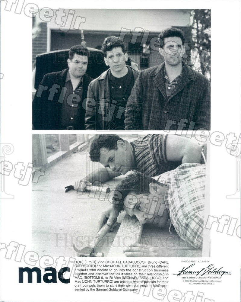 1992 Actors Michael Badalucco, Carl Capotorto, John Turturro Press Photo ads367 - Historic Images