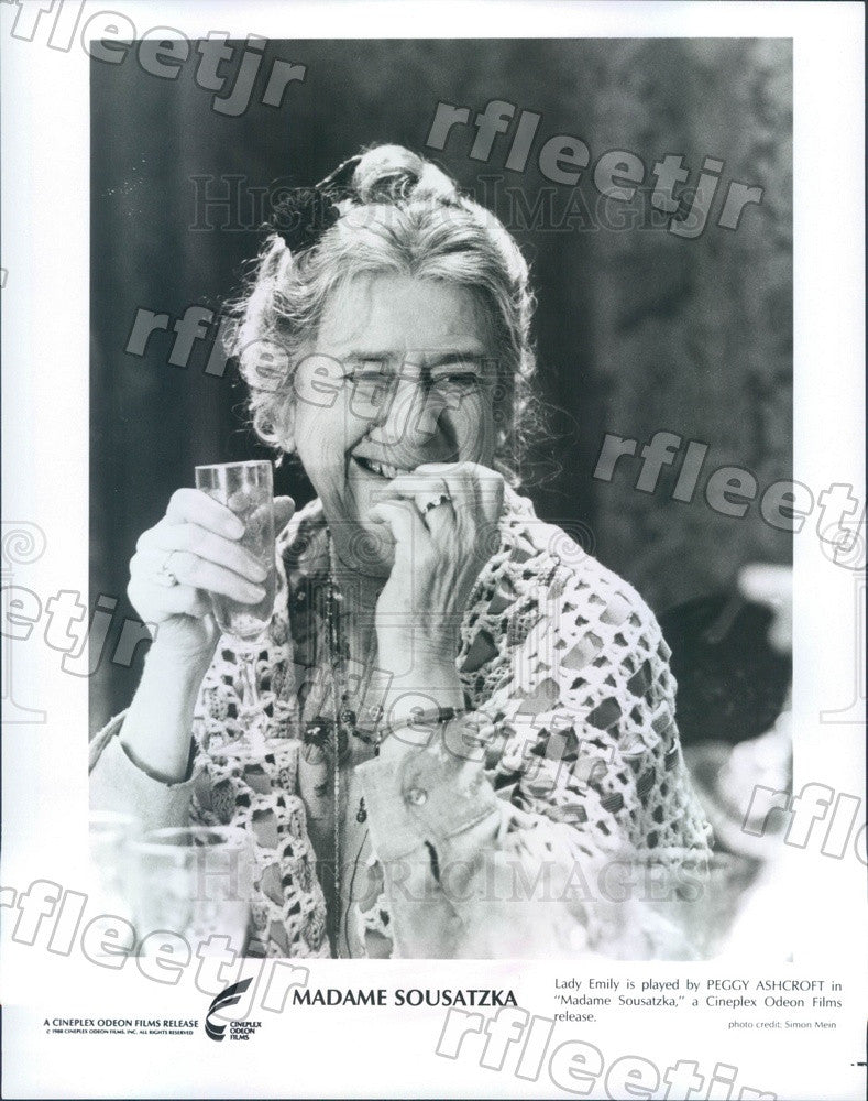 1988 British Actress Peggy Ashcroft in Film Madame Sousatzka Press Photo ads373 - Historic Images