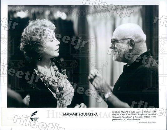 Undated Actress Shirley MacLaine & Director John Schlesinger Press Photo ads377 - Historic Images