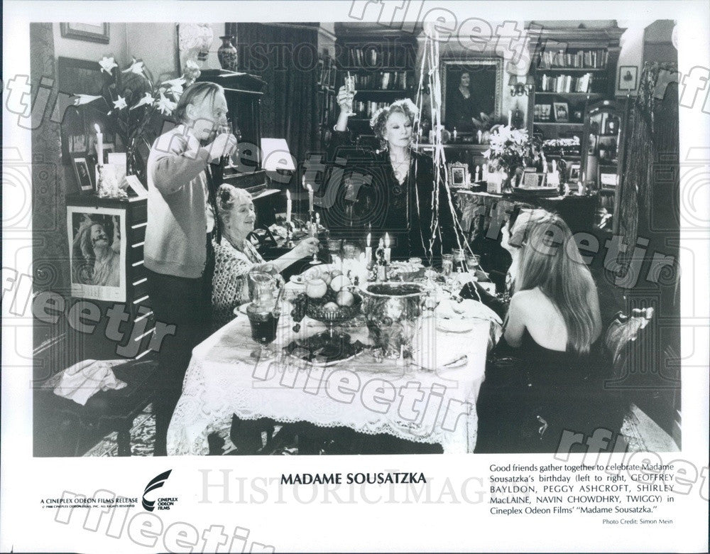 1988 Actor Shirley MacLaine, Geoffrey Bayldon, Peggy Ashcroft Press Photo ads385 - Historic Images