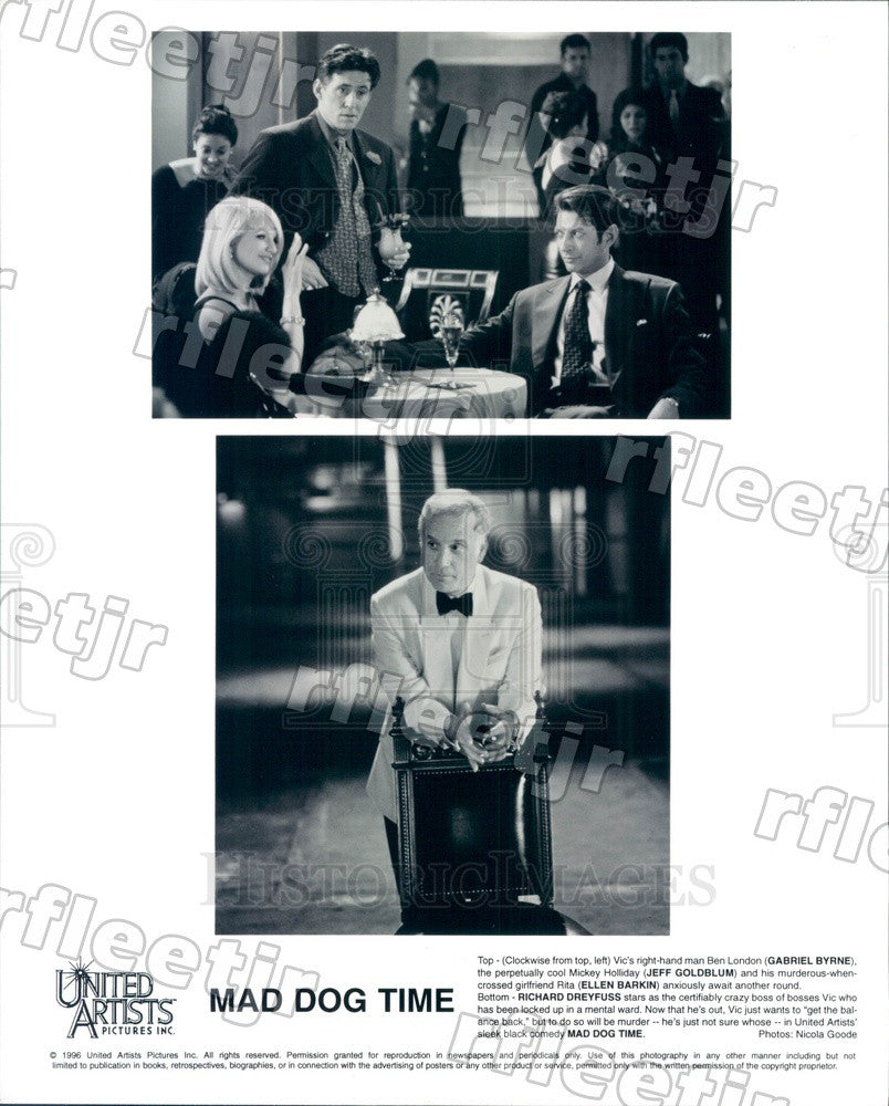 1996 Actors Richard Dreyfuss, Gabriel Byrne, Jeff Goldblum Press Photo ads387 - Historic Images