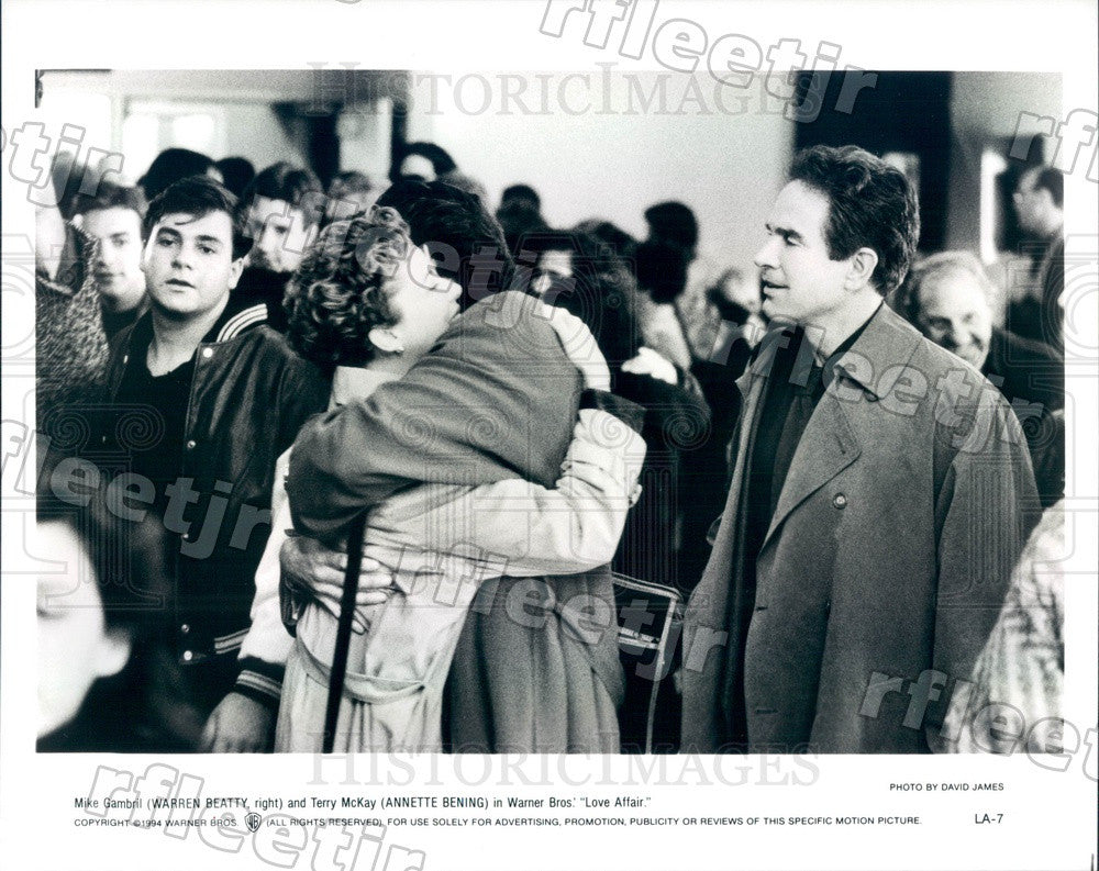 1994 Hollywood Actors Annette Bening &amp; Warren Beatty Press Photo ads395 - Historic Images