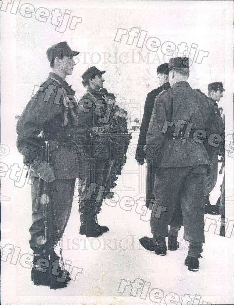 1956 Norway, Prince Harald in Military Training Press Photo ads3 - Historic Images