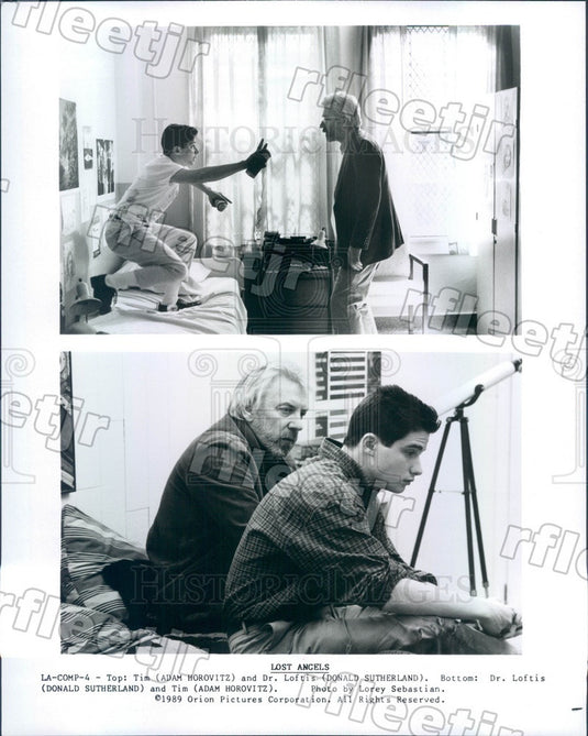 1989 Actors Donald Sutherland & Adam Horovitz Press Photo ads413 - Historic Images