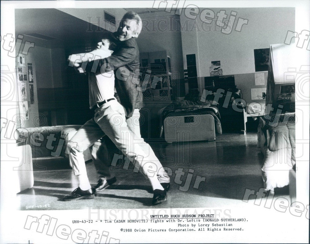 1988 Actors Donald Sutherland &amp; Adam Horovitz Press Photo ads415 - Historic Images