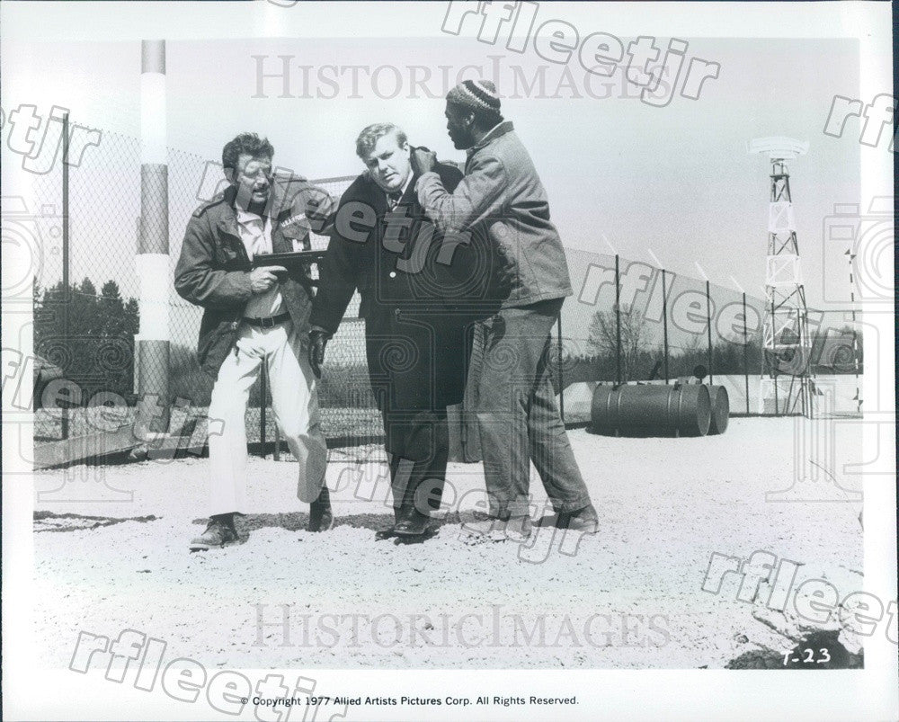 1977 Actors Charles Durning, Burt Lancaster, Paul Winfield Press Photo ads495 - Historic Images