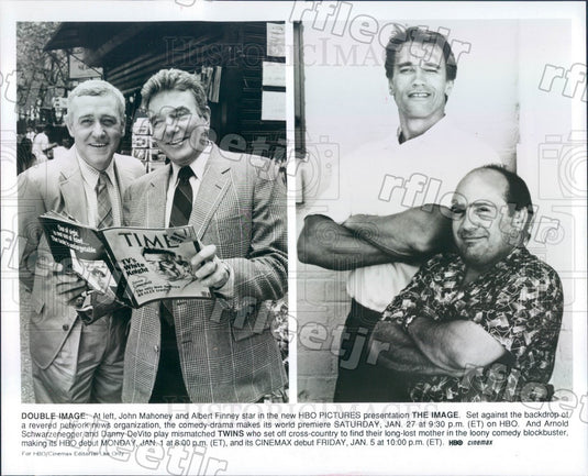 Undated Actors Arnold Schwarzenegger & Danny DeVito in Twins Press Photo ads503 - Historic Images
