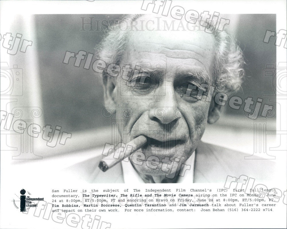 Undated American Film Director, Screenwriter Sam Fuller Press Photo ads505 - Historic Images