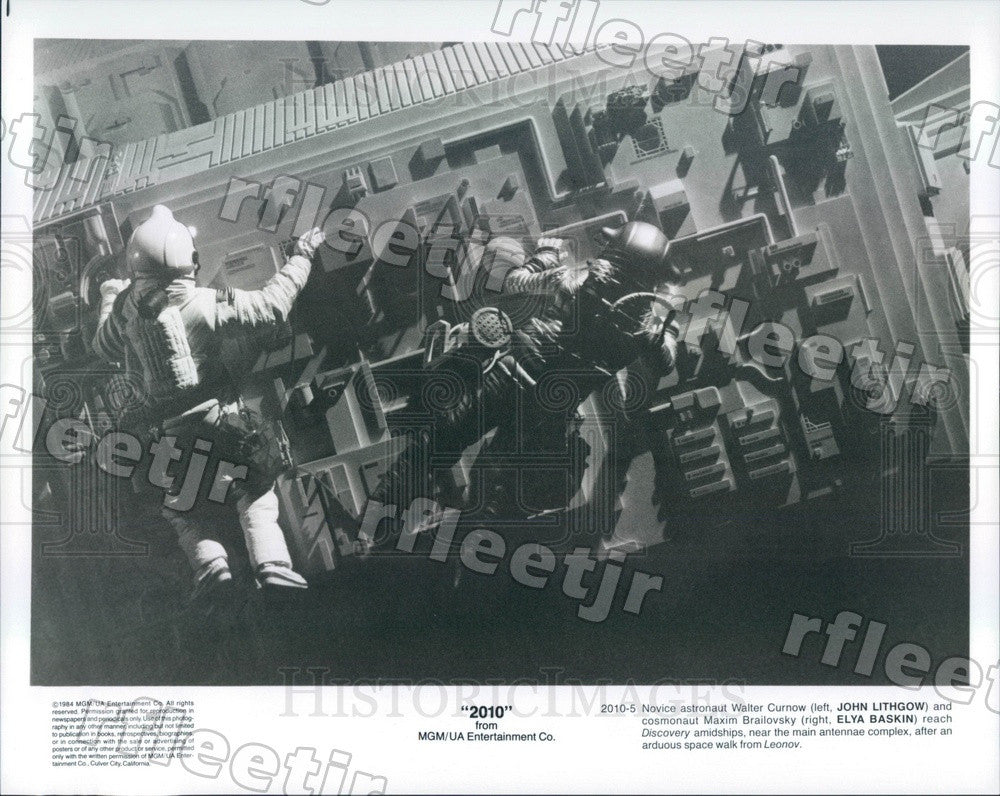 1984 Emmy, Tony Winning Actor John Lithgow &amp; Elya Baskin Press Photo ads521 - Historic Images