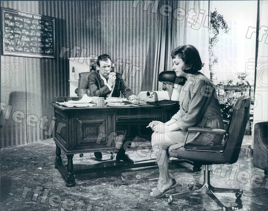 1969 Actors David Janssen & Barbara Jefford Press Photo ads531 - Historic Images