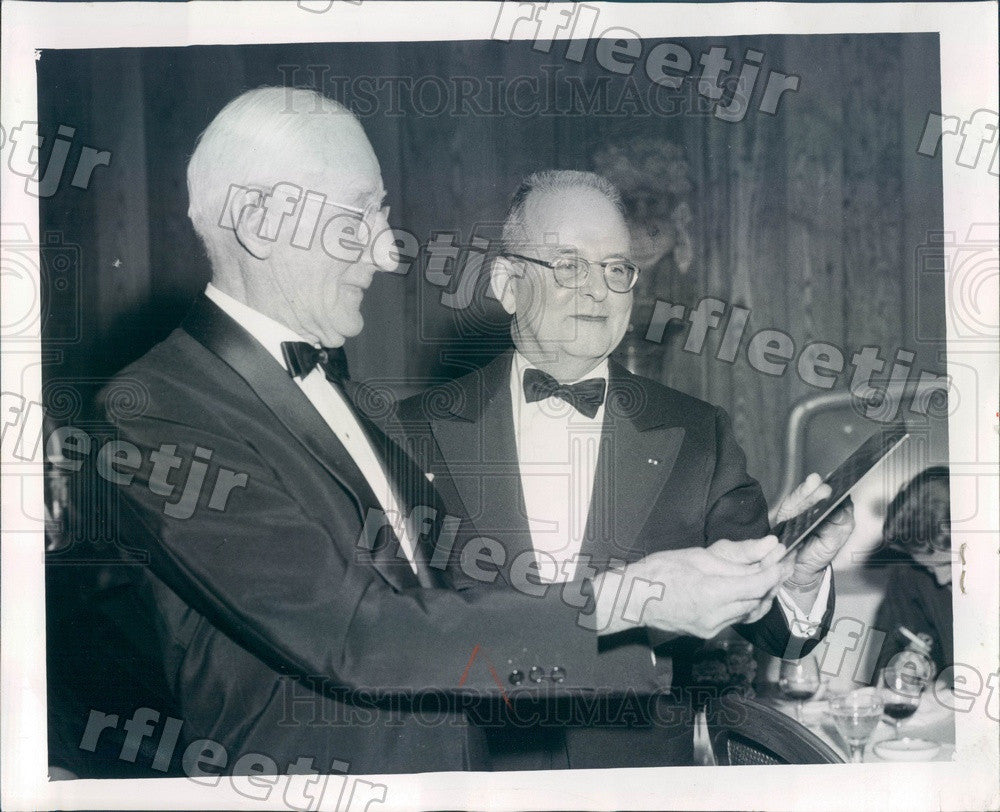 1958 Chicago, IL Marshall Field Exec Stanley Field Press Photo ads545 - Historic Images