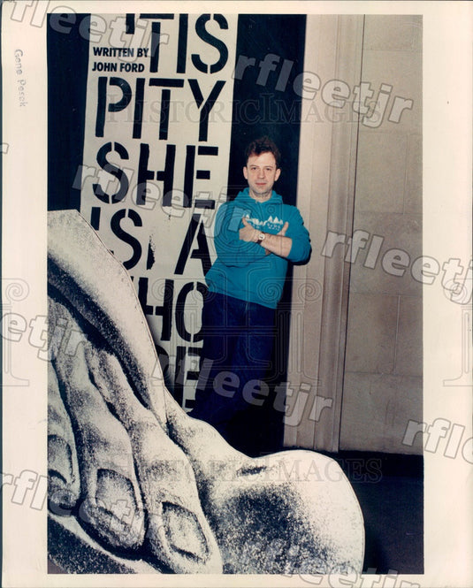 1990 Chicago, Illinois Actor & Playwright Ross Lehman Press Photo ads569 - Historic Images