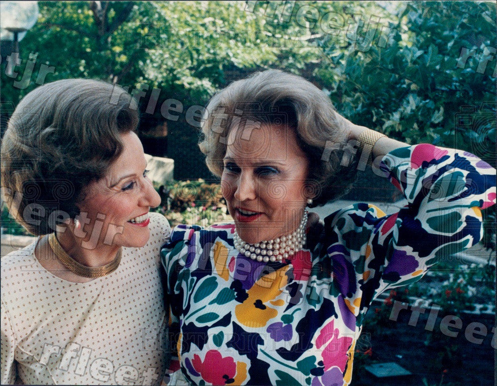 1986 Advice Columnists Ann Landers & Dear Abby Press Photo ads577 - Historic Images