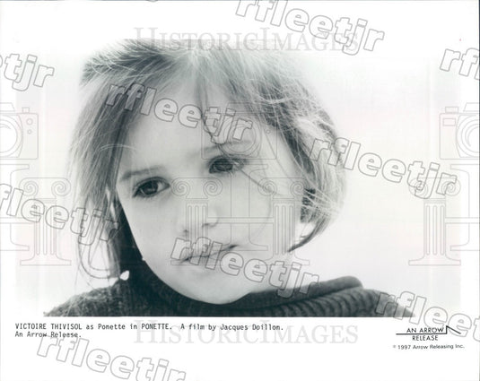 1997 French Child Actress Victoire Thivisol in Film Ponette Press Photo adt101 - Historic Images