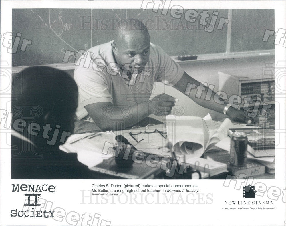 1993 Actor Charles Dutton in Film Menace II Society Press Photo adt113 - Historic Images