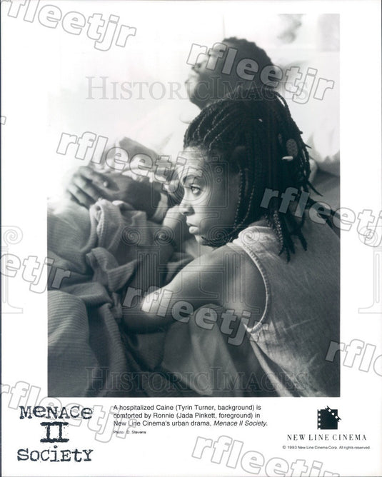 1993 Actors Jada Pinkett & Tyrin Turner in Menace II Society Press Photo adt115 - Historic Images