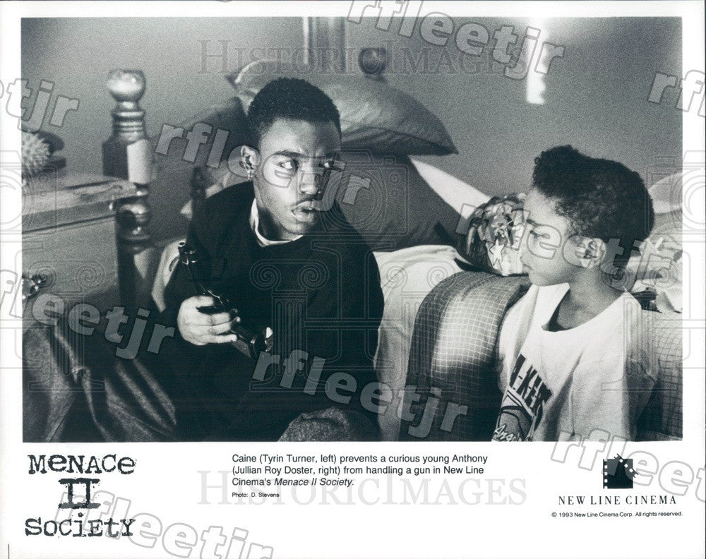 1993 Actors Tyrin Turner &amp; Jullian Roy Doster in Film Press Photo adt117 - Historic Images