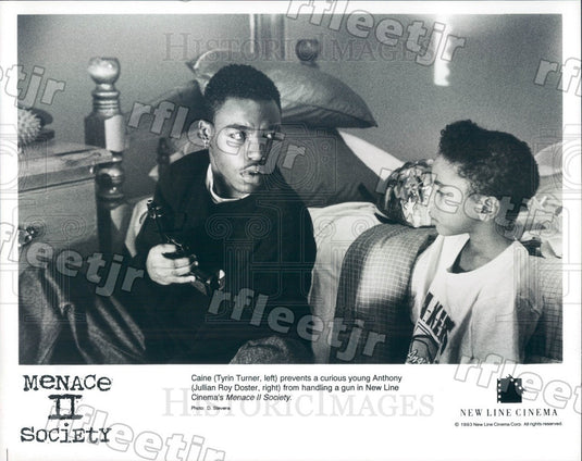 1993 Actors Tyrin Turner & Jullian Roy Doster in Film Press Photo adt117 - Historic Images