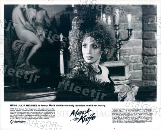 1989 Actress, Singer Julia Migenes in Film Mack The Knife Press Photo adt137 - Historic Images