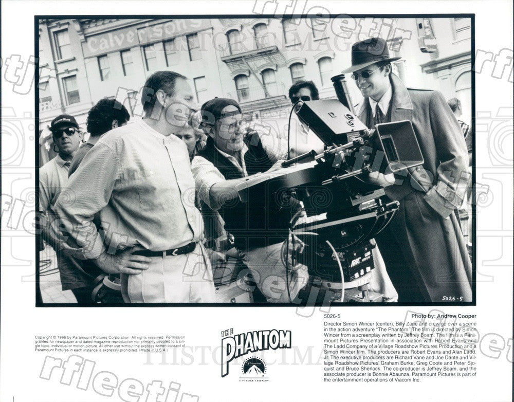 1996 Actor Billy Zane &amp; Australian Director Simon Wincer Press Photo adt157 - Historic Images