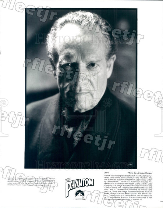 1996 Emmy Winning Actor Patrick McGoohan in Film The Phantom Press Photo adt159 - Historic Images