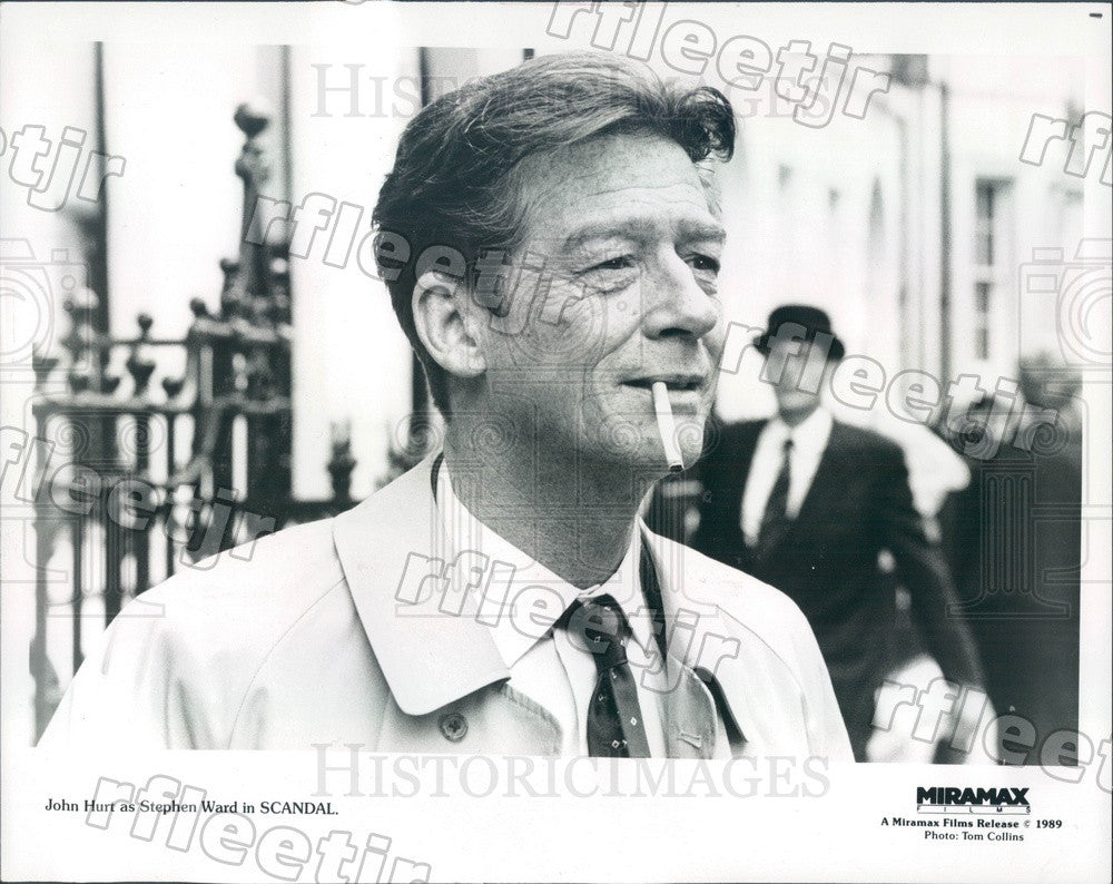 1989 British Actor John Hurt in Film Scandal Press Photo adt205 - Historic Images