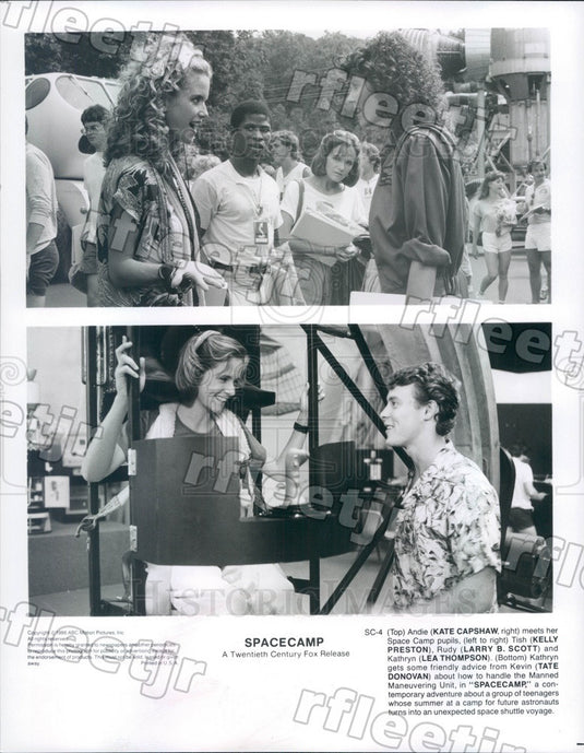 1986 Actors Kate Capshaw, Lea Thompson, Kelly Preston Press Photo adt247 - Historic Images