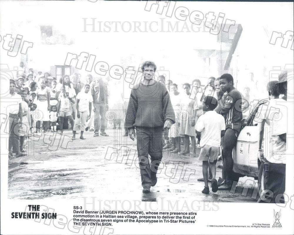 1988 German Actor Jurgen Prochnow in Film The Seventh Sign Press Photo adt249 - Historic Images