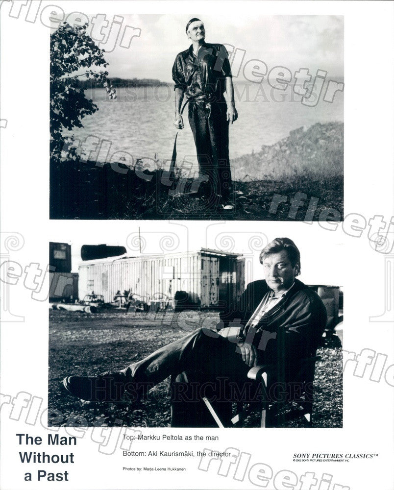 2002 Actor Markku Peltola &amp; Director Aki Kaurismaki in Film Press Photo adt277 - Historic Images