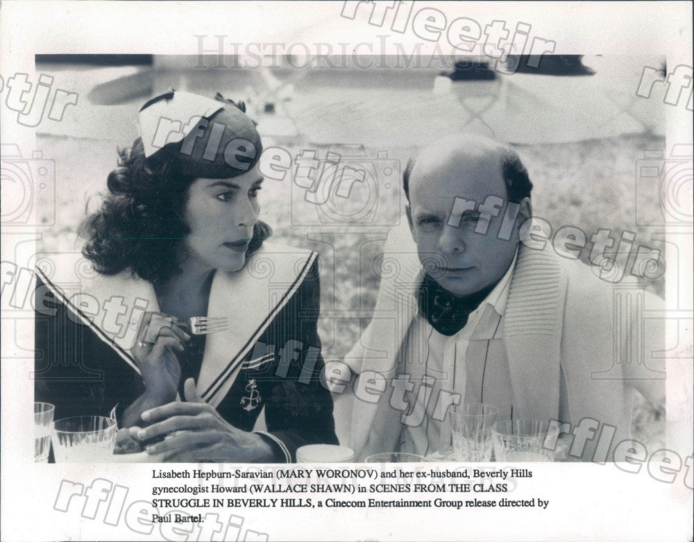 Undated Actors Mary Woronov &amp; Wallace Shawn in Film Press Photo adt287 - Historic Images