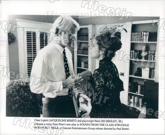 Undated Actors Ed Begley Jr & Jacqueline Bisset in Film Press Photo adt293 - Historic Images