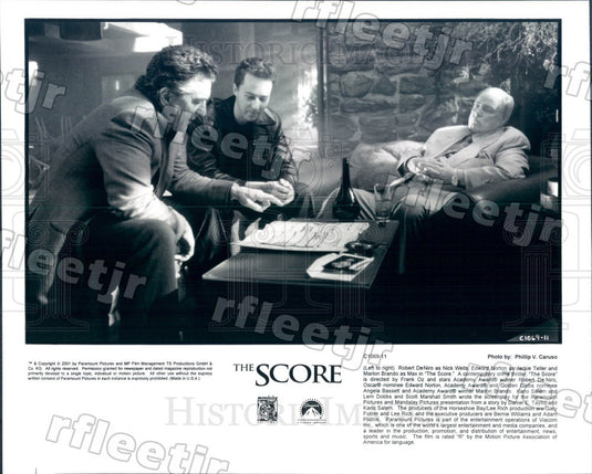 2001 Actors Robert De Niro, Marlon Brando, Edward Norton Press Photo adt307 - Historic Images