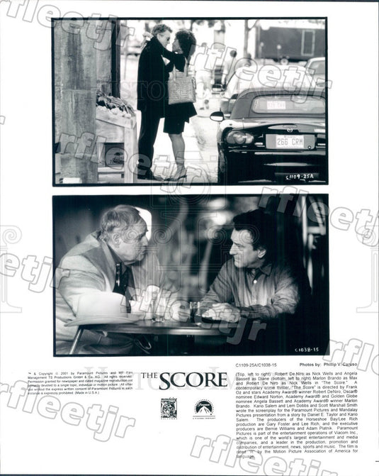 2001 Actors Robert De Niro, Marlon Brando, Angela Bassett Press Photo adt311 - Historic Images