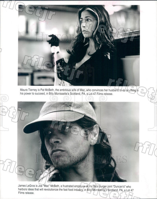 2002 Actors Maura Tierney & Jame LeGros in Scotland, PA Press Photo adt313 - Historic Images