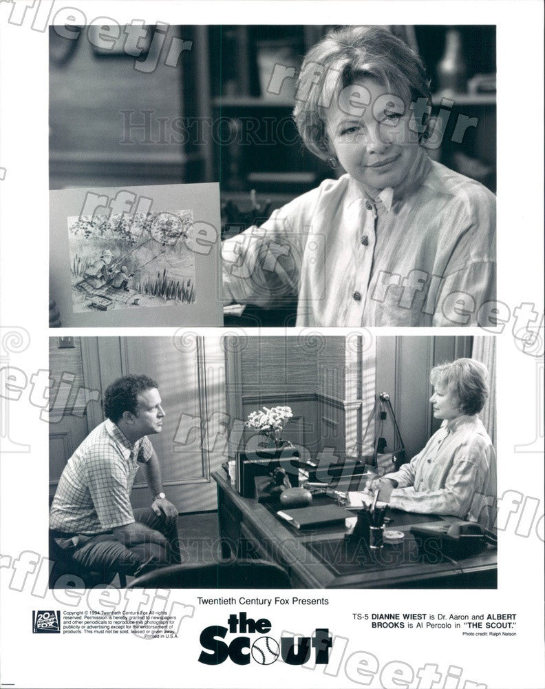 1994 Oscar Winning Actor Dianne Wiest &amp; Albert Brooks Press Photo adt315 - Historic Images