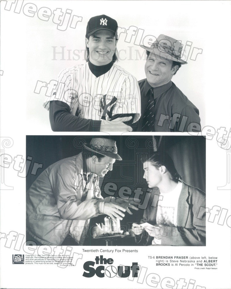 1994 Actors Brendan Fraser &amp; Albert Brooks in Film The Scout Press Photo adt323 - Historic Images