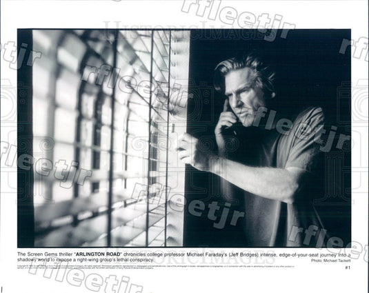 1999 Oscar Winning Actor Jeff Bridges in Film Arlington Road Press Photo adt335 - Historic Images