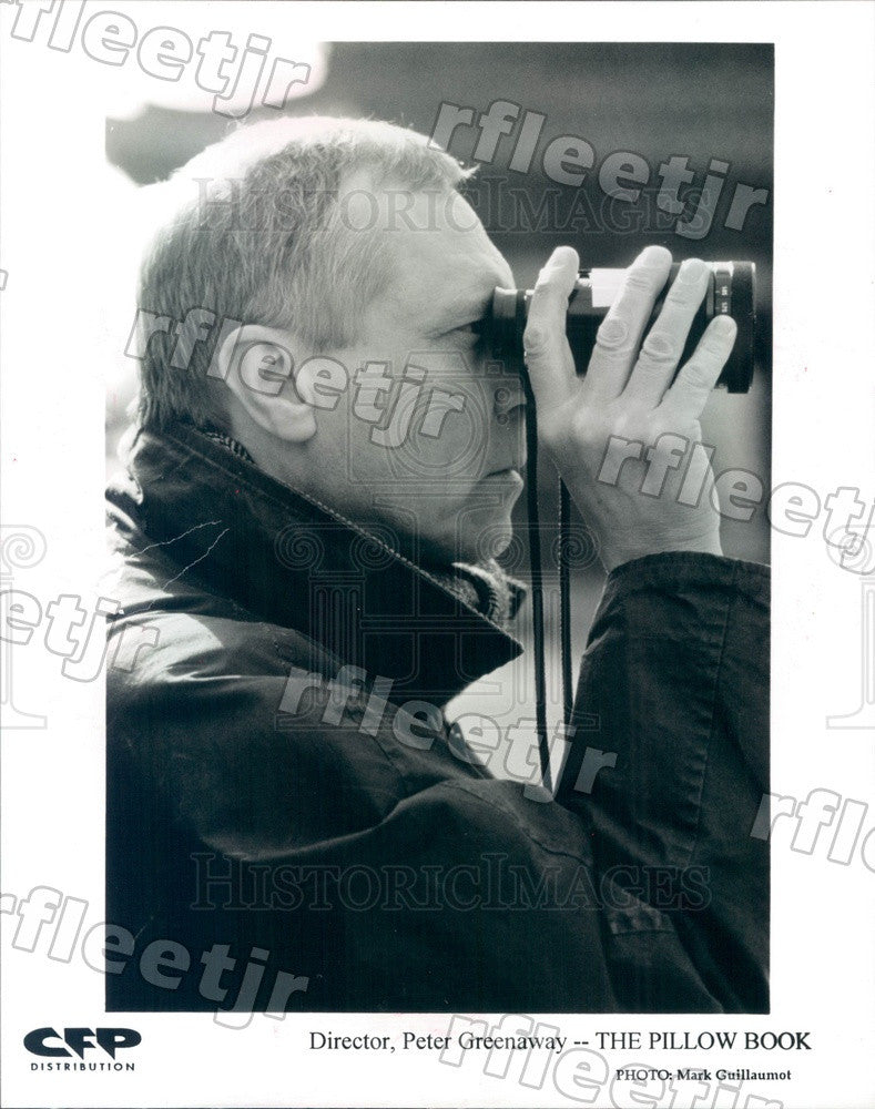 1997 British Film Director Peter Greenaway Filming Press Photo adt33 - Historic Images