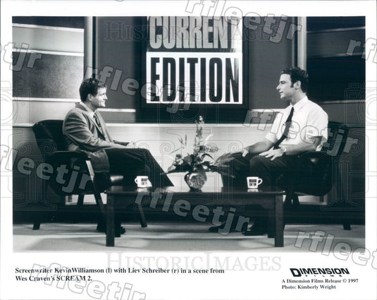 1997 Actor Liev Schreiber, Screenwriter Kevin Williamson Press Photo adt379 - Historic Images